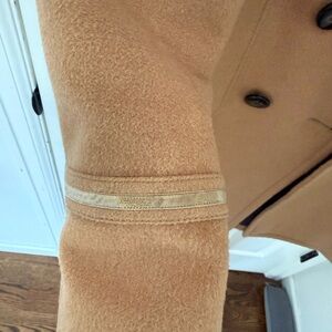 Coach Tan Teddy Jacket with Button Detail